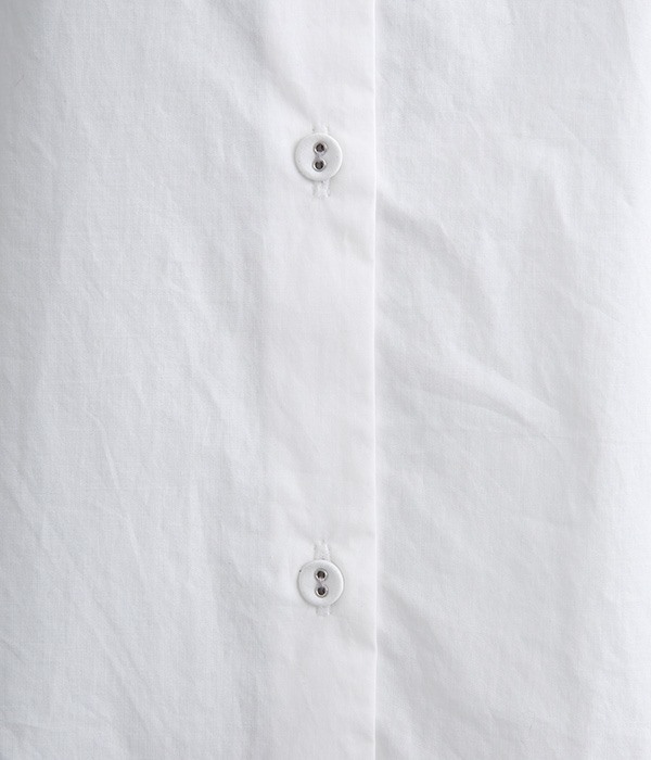 Cielペタルカラーコットンシャツ(オフホワイト)