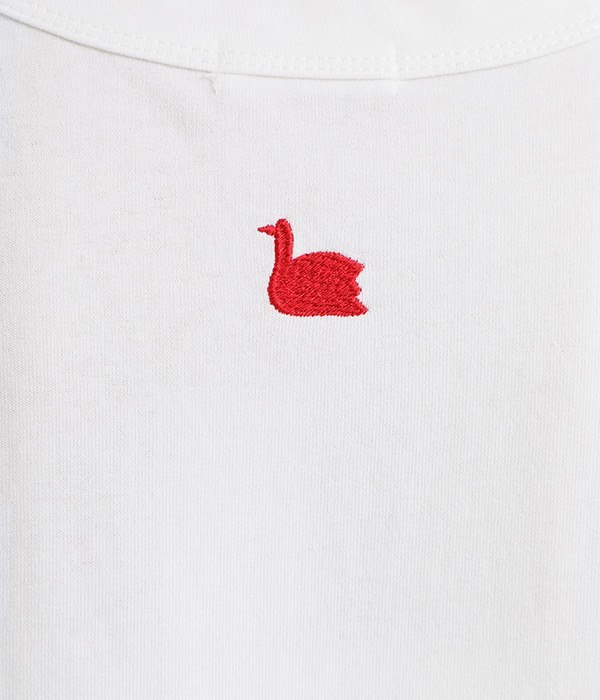 Cloche USコットン アソートロゴプリントTシャツ(C・オフホワイト×レッド)