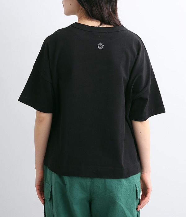 USコットンスワン刺繍Tシャツ(B・ブラック)