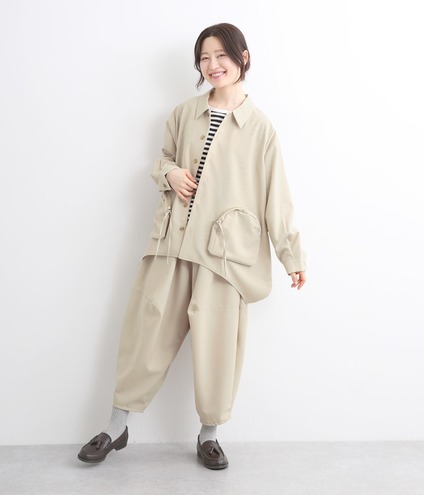 ポインテッドパンツ(A・ベージュ)｜nunuforme（ヌヌフォルム）の