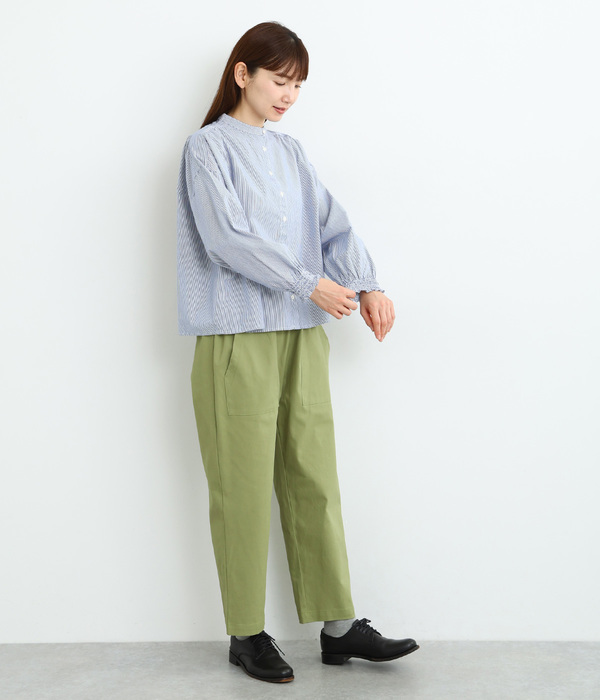 ストレッチツイル ベイカーポケットパンツ(A・グラスグリーン)