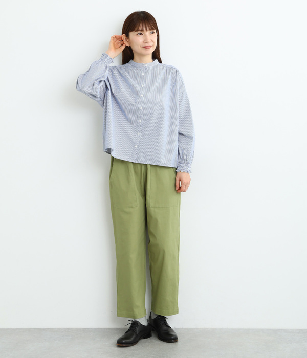 ストレッチツイル ベイカーポケットパンツ(A・グラスグリーン)