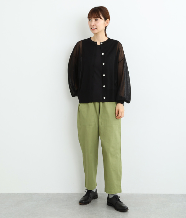 ストレッチツイル ベイカーポケットパンツ(A・グラスグリーン)