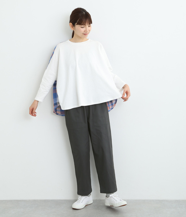ストレッチツイル ベイカーポケットパンツ(A・グラスグリーン)