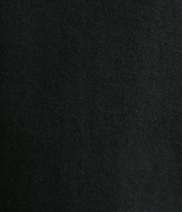 スーピマノイル モックネック7分袖プルオーバー(B・ブラック)