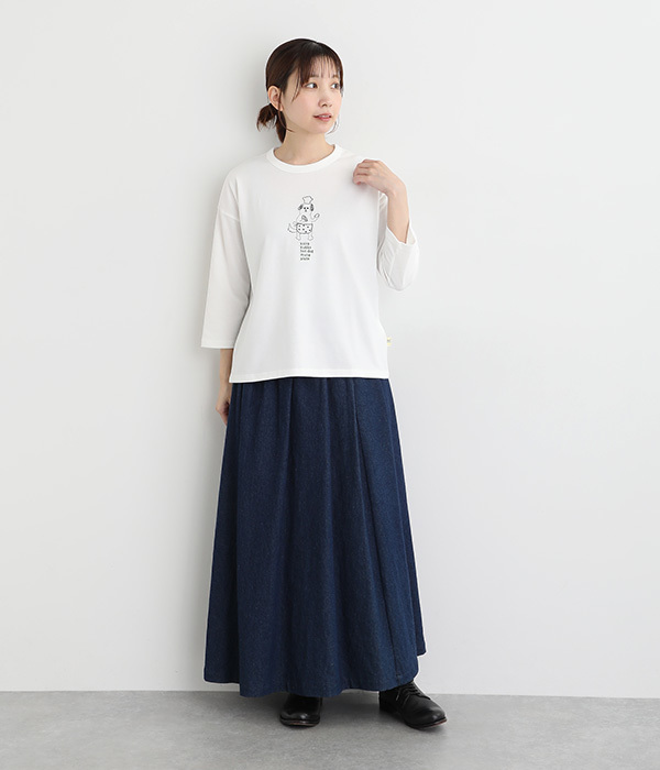 アニマルラップ刺繍カットプルオーバー(C・オフB(コック犬))