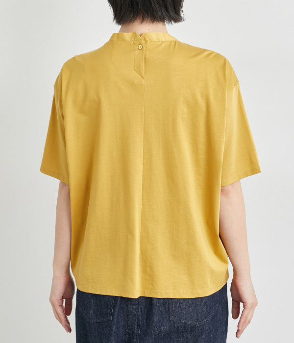 布帛タックハーフスリーブTシャツ(C・イエロー)