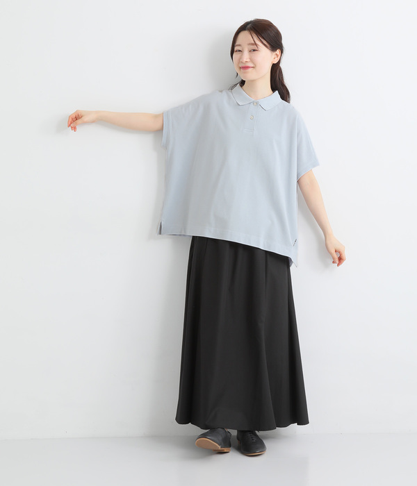 ワイドポロプルオーバー(C・アイボリー)