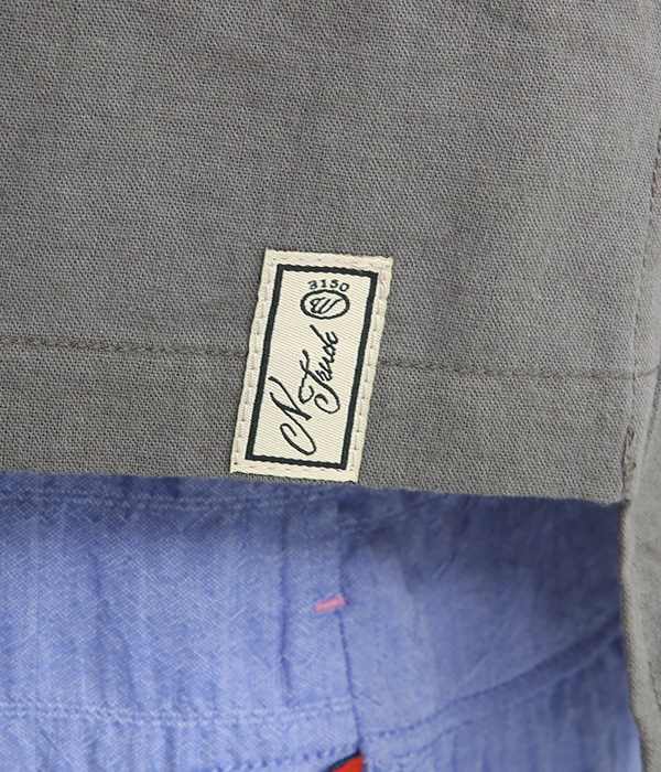 刺繍ワイドシャツプルオーバー(B・ブルー)