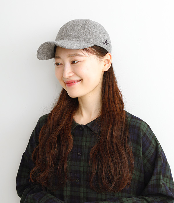 刺繍入りベースボールCAP(グレー)