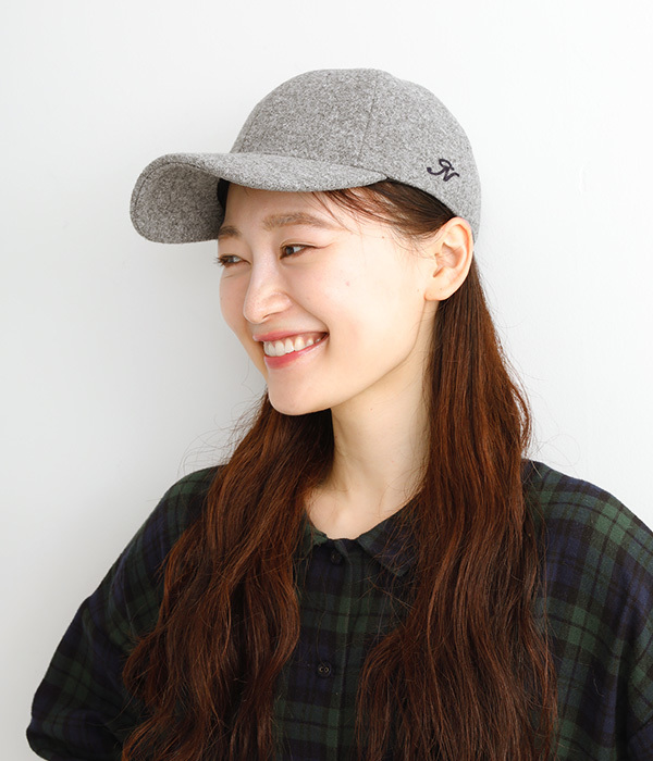 刺繍入りベースボールCAP(グレー)