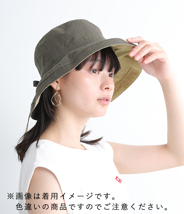 SUNNY HAT 24'(A・オリーブ×ライトグレー)