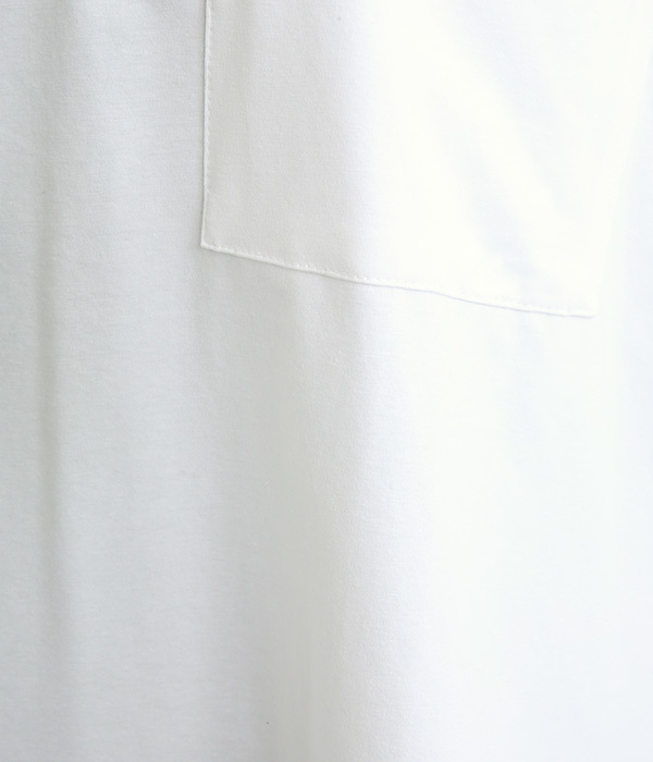 シルケット天竺接触冷感5分袖ビッグTシャツ(A・オフホワイト)