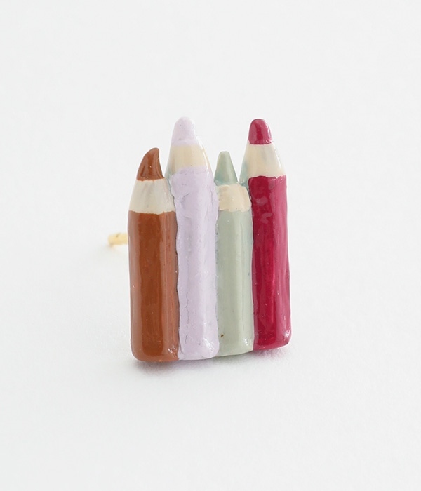 色鉛筆のピアス(カラー1)