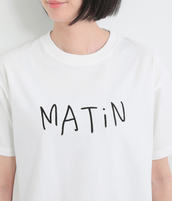 ロゴ刺繍Tシャツ(B・ブラック)