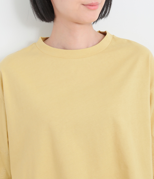 スカラップ刺繍プルオーバー(B・ブラック)