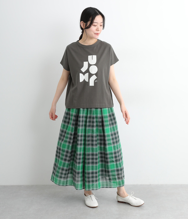 アートプリントTシャツ(B・チャコール)