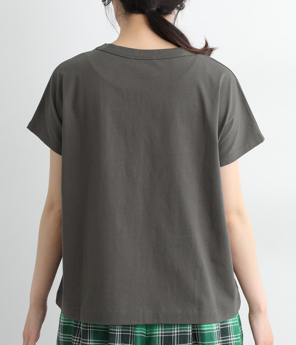 アートプリントTシャツ(B・チャコール)