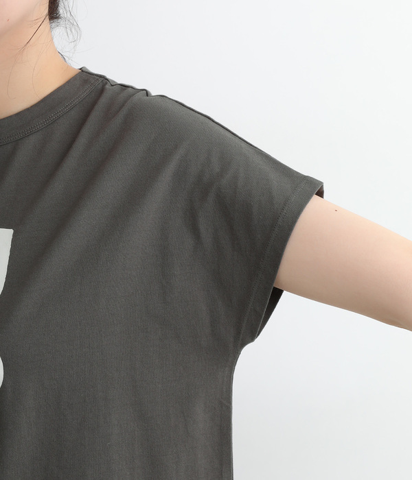 アートプリントTシャツ(B・チャコール)