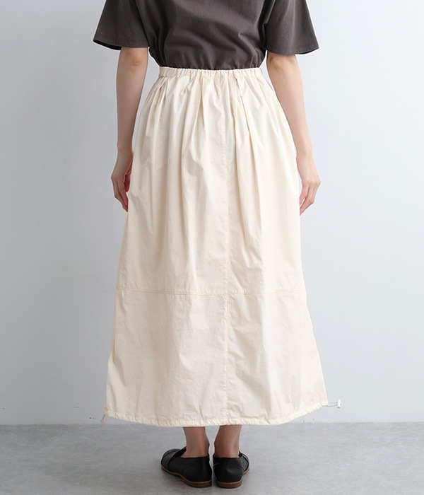 裾ドロストコクーンスカート(A・アイボリー)