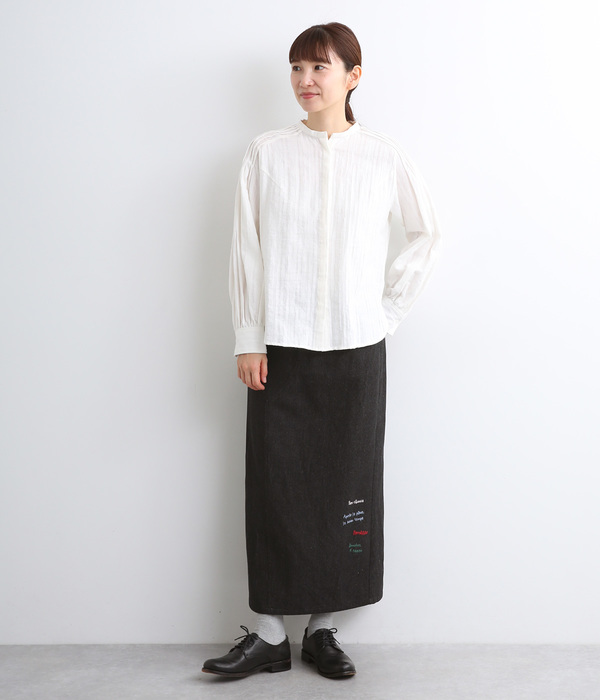メッセージ刺繍ナロースカート(C・フェード)