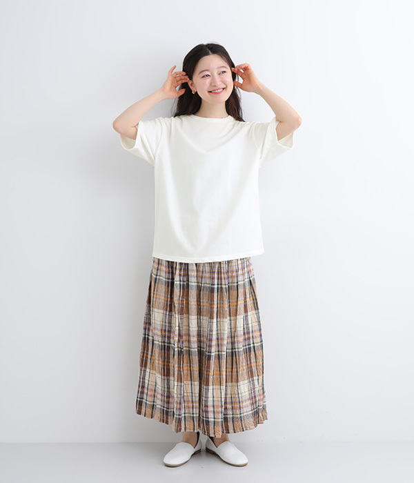 16番手天竺　BASIC半袖Tシャツ(A・ホワイト)