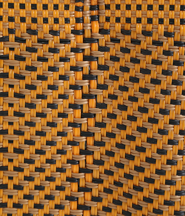 手編みのメルカドバッグ(M) 正方形(C・ARROWオレンジ)