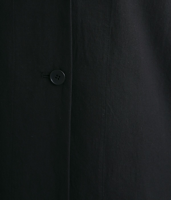 【Cion】コットンテーラードジャケット(ブラック)