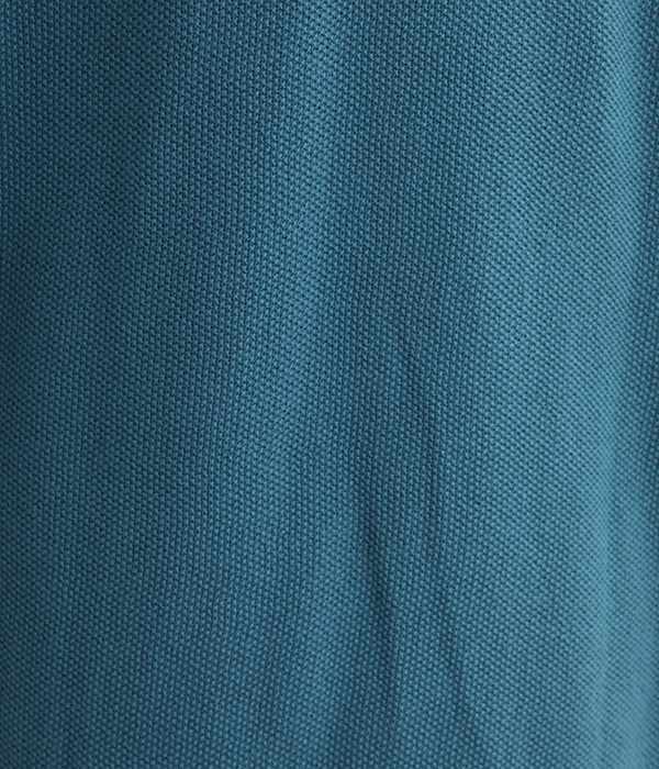 コットンコーマ鹿の子編み カットオフラグランプルオーバー(C・ブルー)