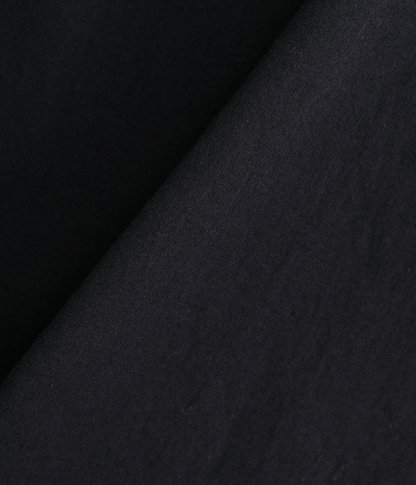 ヴィンテージポプリンスタンドカラーバックループシャツ(B・ブラック)