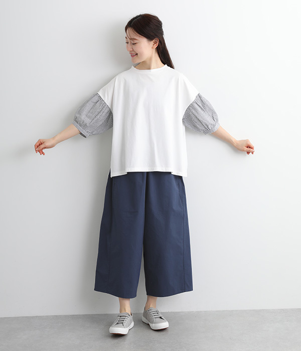 コットンツイルオーバルパンツ(B・ネイビー)