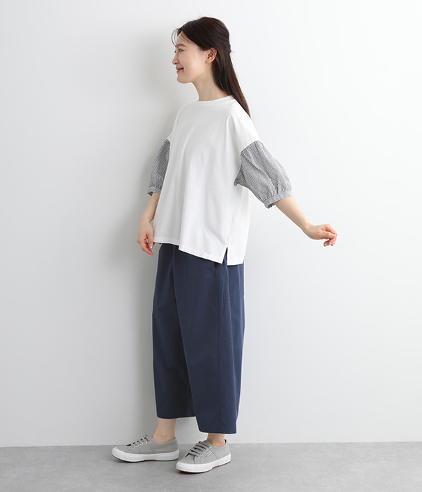 コットンツイルオーバルパンツ(B・ネイビー)