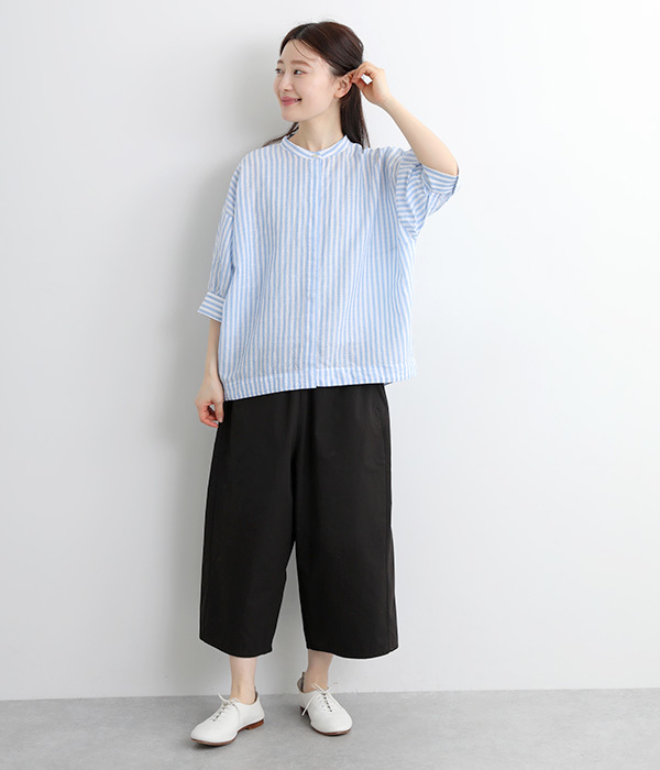 コットンツイルオーバルパンツ(B・ネイビー)