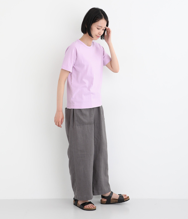 リサイクルコットンラグラン半袖TEE(D・ラベンダー)