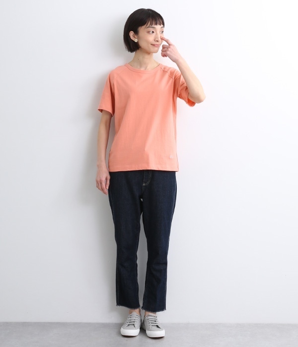 リサイクルコットンラグラン半袖TEE(D・ラベンダー)