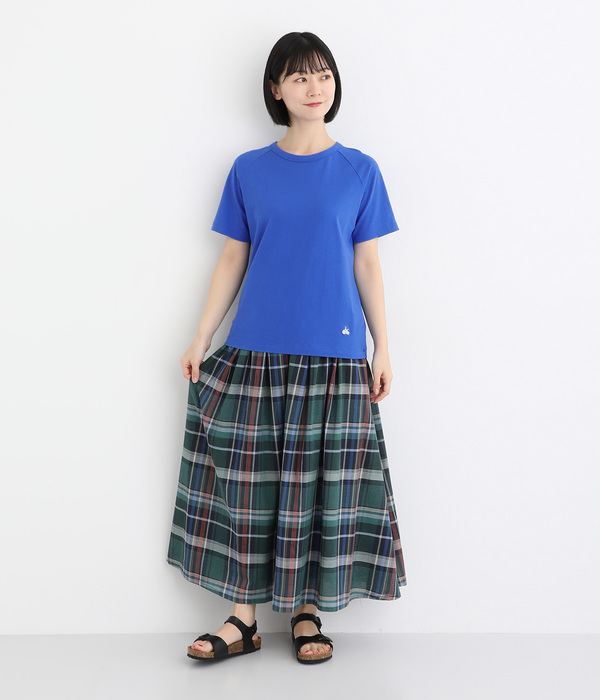 リサイクルコットンラグラン半袖TEE(D・ラベンダー)