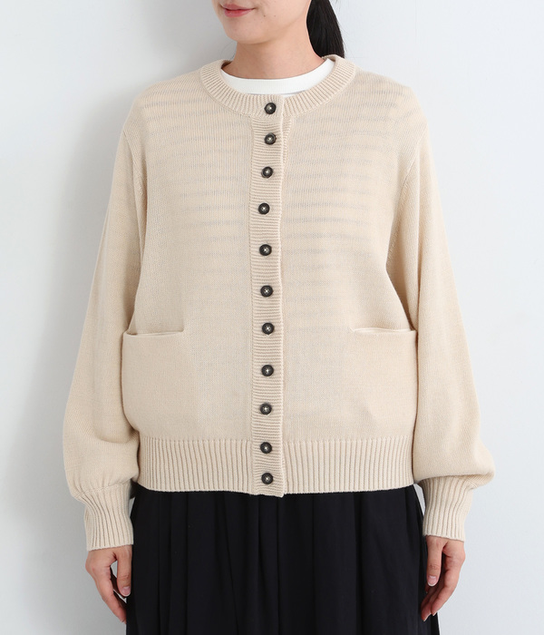 20%OFF【SALE/セール】コットンリネンニット 多釦カーディガン(A 20%OFF【SALE/セール】コットンリネンニット 多釦カーディガン(A