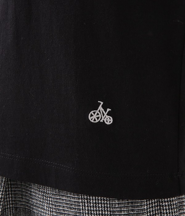 リサイクルコットン天竺ラグランTシャツ(7分袖)(D・ブラック)