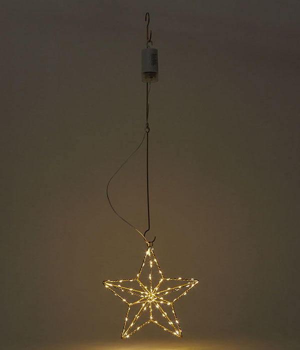 LEDライト　フレームワーク　ハンギング　STAR　(ゴールド)