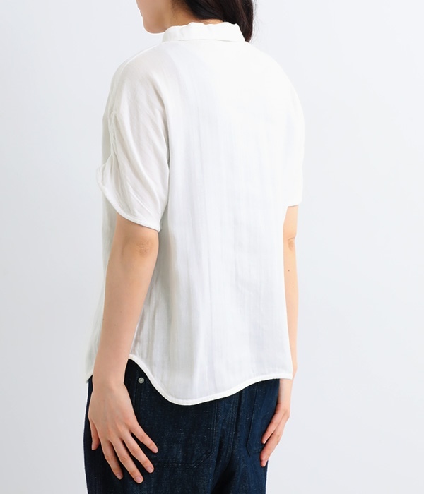 Reソデギャザーシャツ(A・ホワイト)