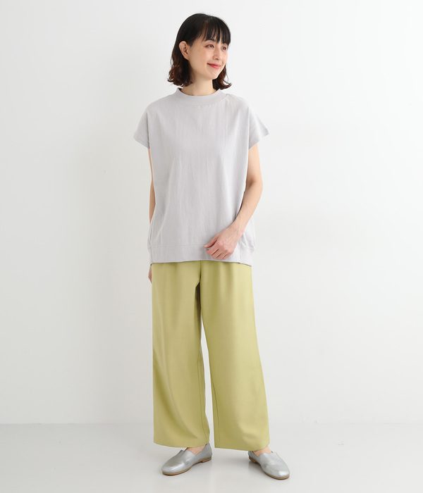 ハイウエストタックワイドパンツ(B・カーキ)