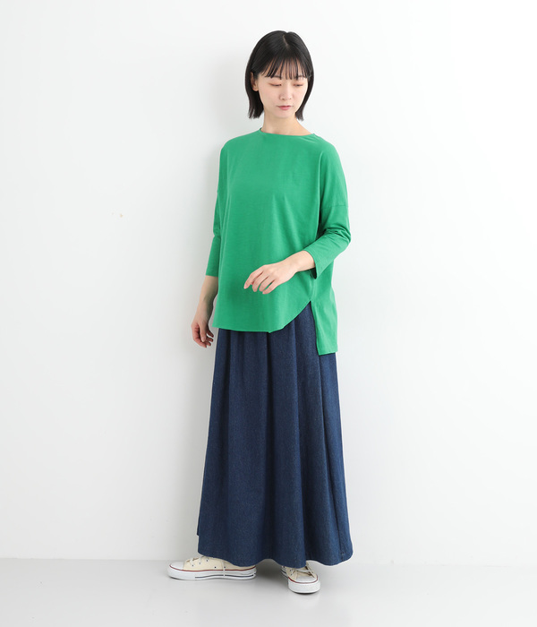 コットンスラブ天竺Tシャツ(A・ホワイト)
