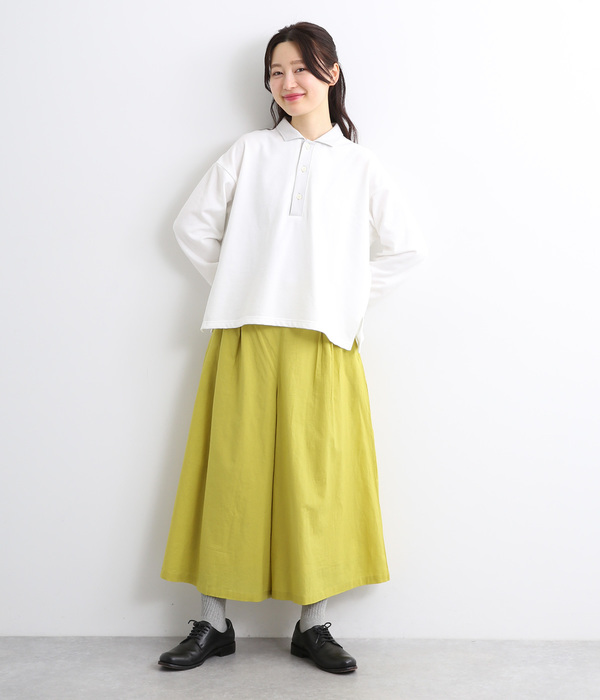 カラーコットンスカートパンツ(A・イエロー)