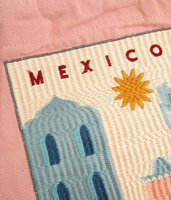 ワールドトリップ　刺繍巾着(C・メキシコ)