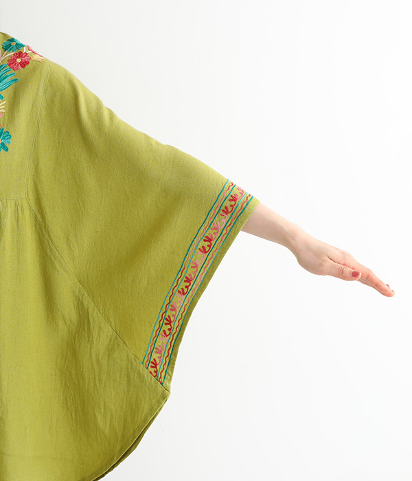 アリ刺繍プルオーバー(B・パープル)