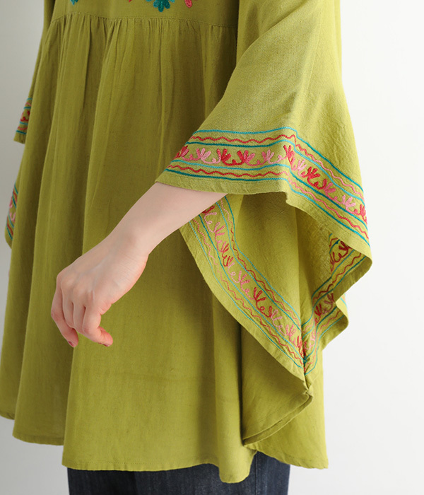 アリ刺繍プルオーバー(B・パープル)