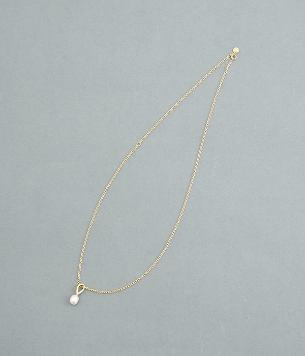 freshwater　pearl　charm　ネックレス(ゴールド)