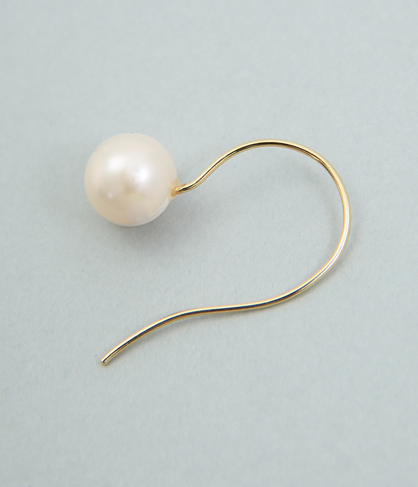 simple pearl ピアス(ゴールド)