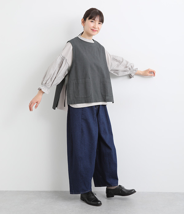 サイドオープンベスト(ブラック)