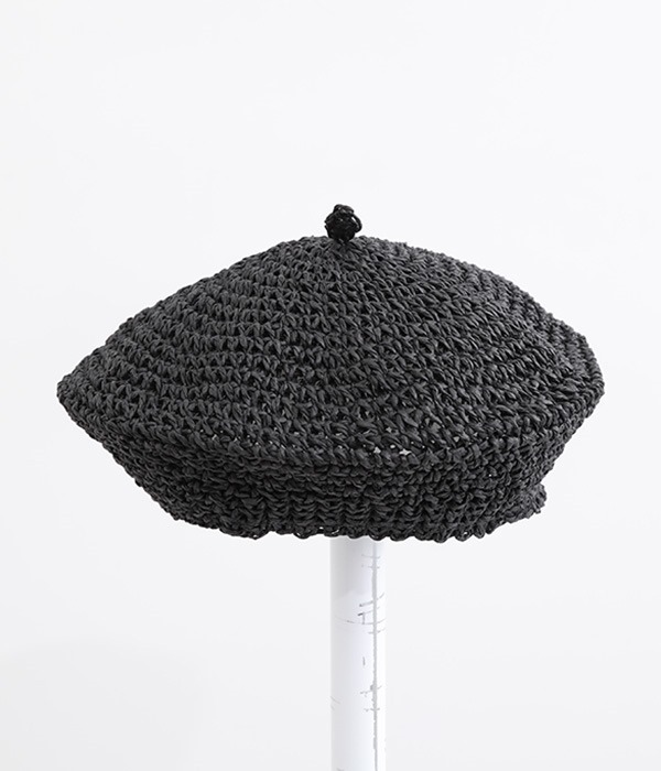 ペーパーベレー帽(B・ブラック)